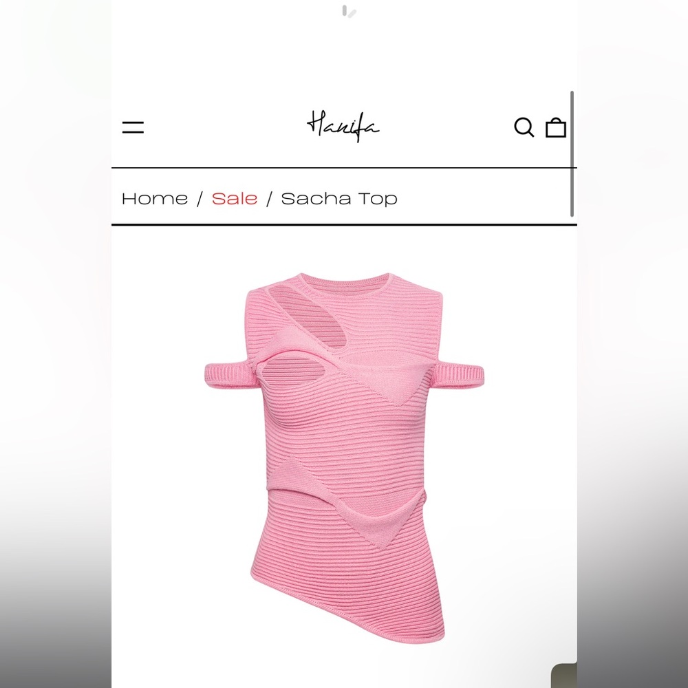 Hanifa “Sacha Top” Brand New Pink